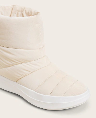 Shop Gentle Souls Rosette Puff Slip On Boot In Off White