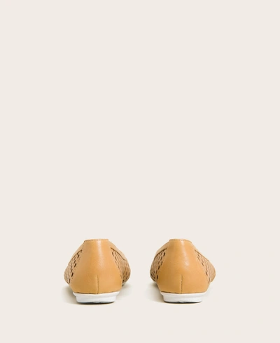 Gentle Souls Eugene Travel Packable Woven Ballet Flat In Tan