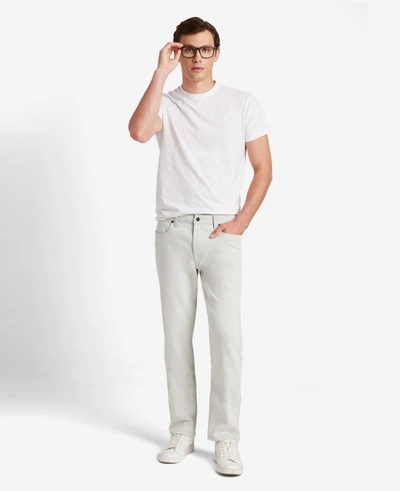 Kenneth Cole Slim-fit Stretch Denim Jeans In Moore - Cream