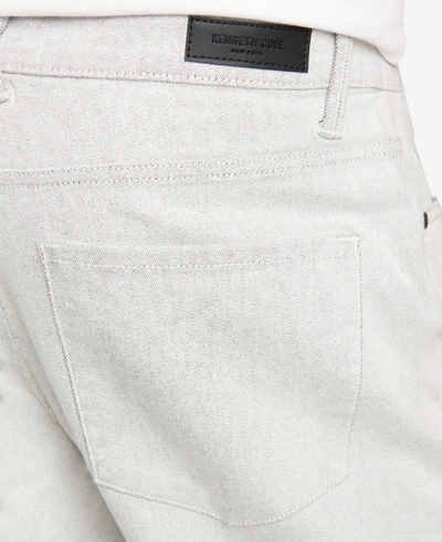Kenneth Cole Slim-fit Stretch Denim Jeans In Moore - Cream