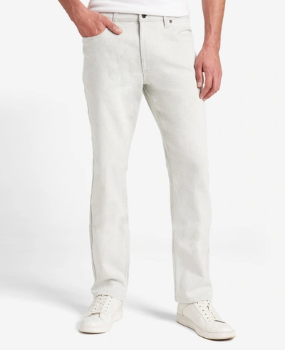 Shop Kenneth Cole Slim-fit Stretch Denim Jeans In Moore - Cream