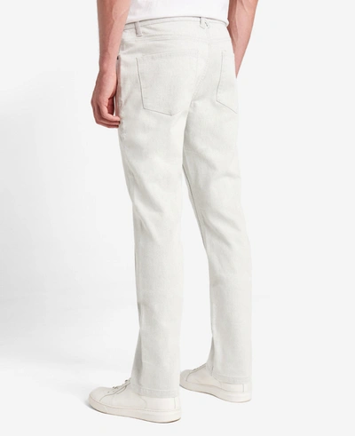 Shop Kenneth Cole Slim-fit Stretch Denim Jeans In Moore - Cream