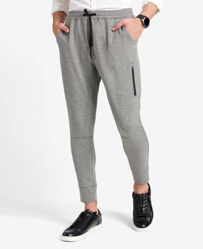 Kenneth Cole Fleece Terry Jogger In Gargoyle Heath