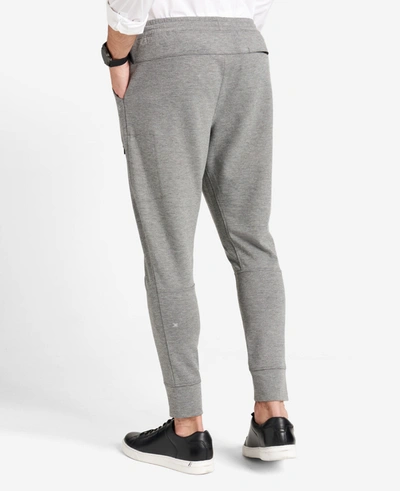 Kenneth Cole Fleece Terry Jogger In Gargoyle Heath