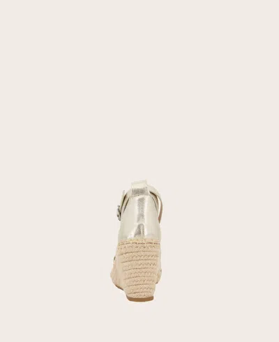 Gentle Souls Charli Strappy Wedge Sandal In Ice