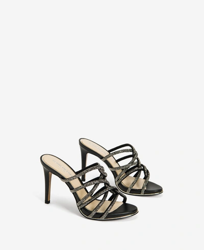 Kenneth Cole Brooke 95 Twisted Jeweled Heel In Hematite