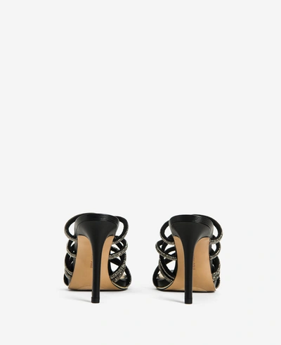 Kenneth Cole Brooke 95 Twisted Jeweled Heel In Hematite