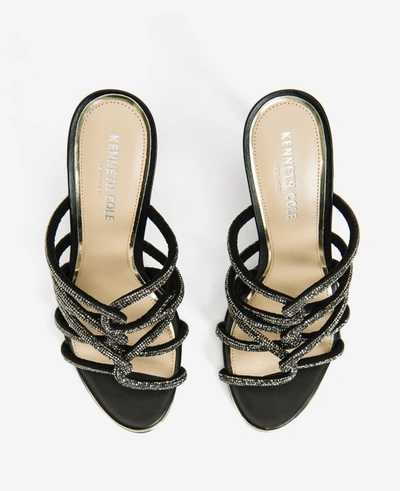 Kenneth Cole Brooke 95 Twisted Jeweled Heel In Hematite