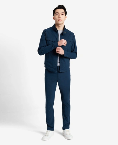 Kenneth Cole Mens Water Resistant Stretch Straight Leg Pants In Navy