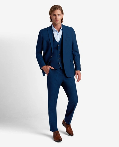 Kenneth Cole Ready Flex Slim-fit Suit Separate Vest In Bright Blue