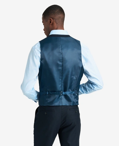 Kenneth Cole Ready Flex Slim-fit Suit Separate Vest In Navy