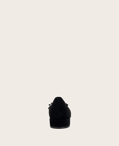 Shop Gentle Souls - Atlas Suede Bow Flat In Black