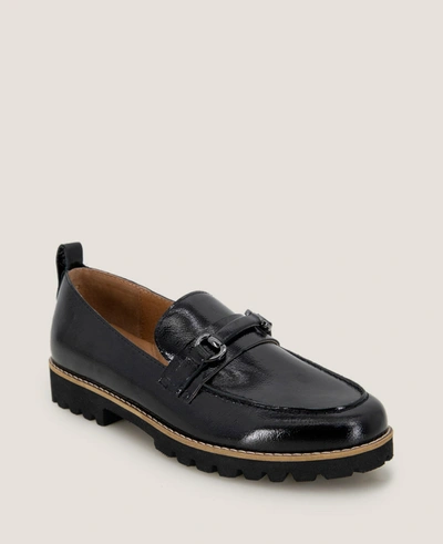 Gentle Souls Eugene Leather Lug Bit Loafer In Black
