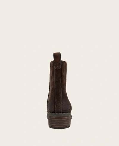 Gentle Souls Best Leather Elastic Bootie In Chocolate
