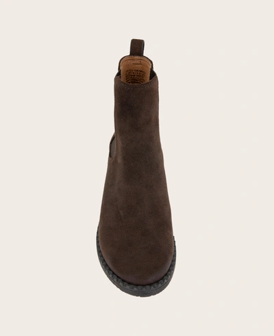 Gentle Souls Best Leather Elastic Bootie In Chocolate