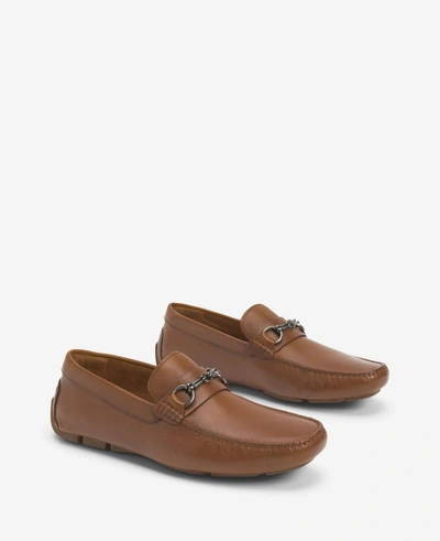 Kenneth Cole Theme Bit Detail Driver In Cognac