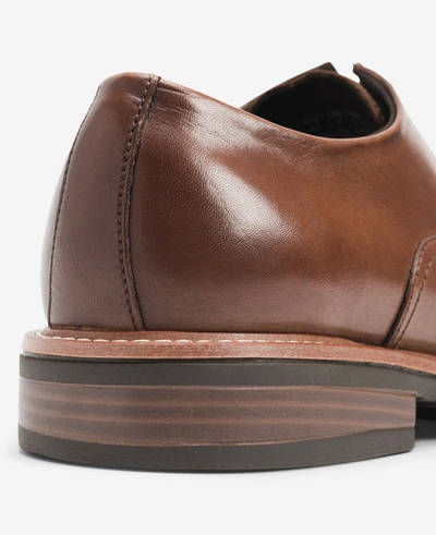 Reaction Kenneth Cole Klay Cap Toe Oxford Shoe With Flex In Cognac