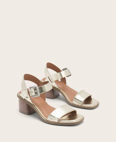 Shop Gentle Souls - Maddy Leather Heel Sandal In Ice
