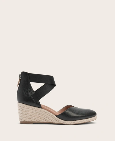 Shop Gentle Souls Orya Leather Espadrille Wedge In Black