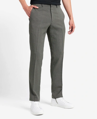 Shop Kenneth Cole Slim-fit Tic Weave Dress Pant In Medium Grey
