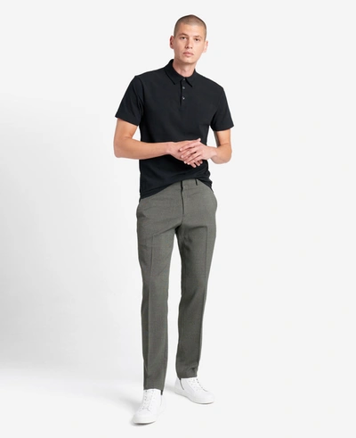 Kenneth Cole Slim-fit Tic Weave Dress Pant In Medium Grey