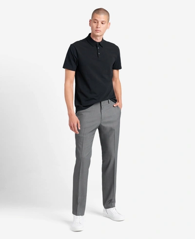 Shop Kenneth Cole Stretch Modern-fit Dress Pant In Dark Grey