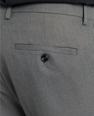 Kenneth Cole Stretch Modern-fit Dress Pant In Dark Grey