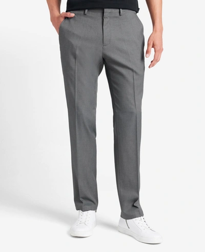 Kenneth Cole Stretch Modern-fit Dress Pant In Dark Grey