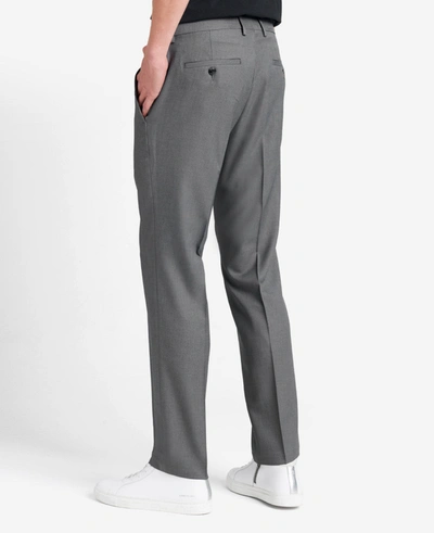 Shop Kenneth Cole Stretch Modern-fit Dress Pant In Dark Grey