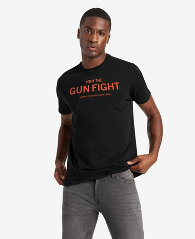 Kenneth Cole Site Exclusive! Join The Gun Fight T-shirt In Black