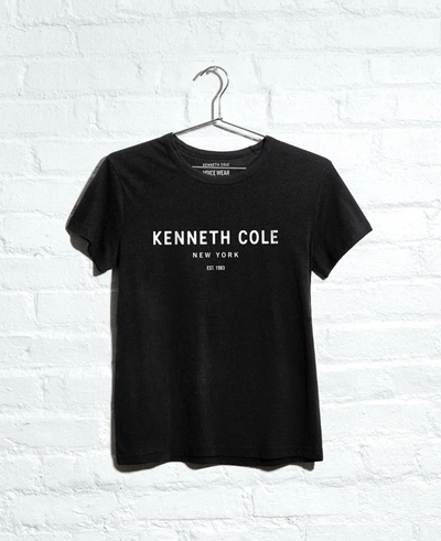 Shop Kenneth Cole Site Exclusive! 1983 Logo T-shirt In Black