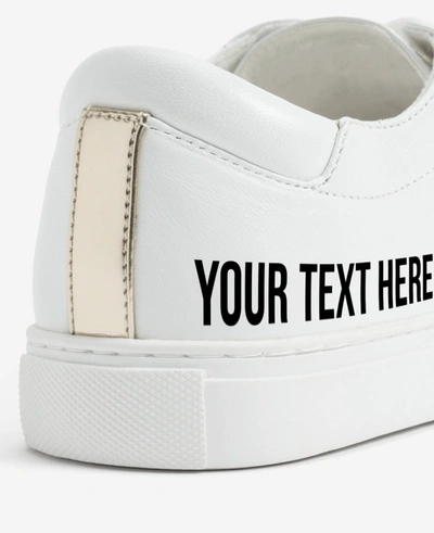 Shop Kenneth Cole Site Exclusive! Women's Personalized Leather Kam Sneaker In White