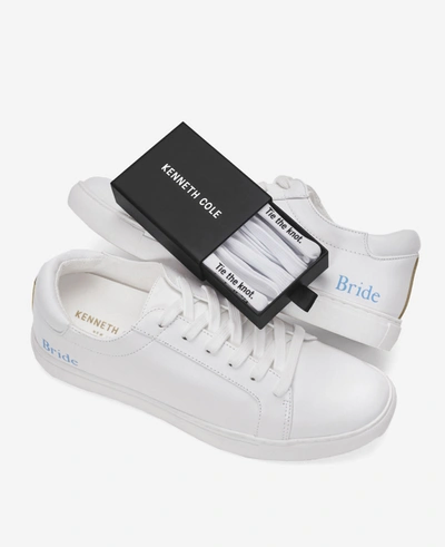 Shop Kenneth Cole Site Exclusive! Women's Personalized Leather Kam Sneaker In White