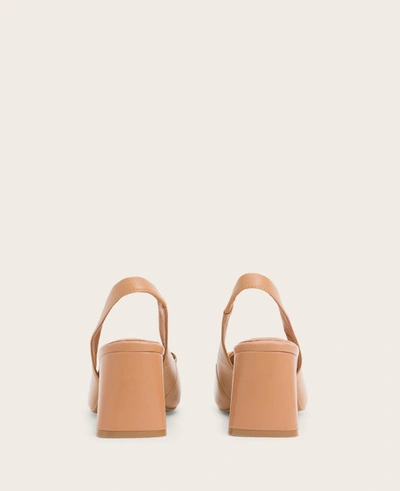 Gentle Souls Dionne Leather Slingback Heel In Camel