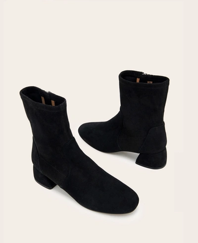 Shop Gentle Souls Emily Suede Zip Bootie In Black