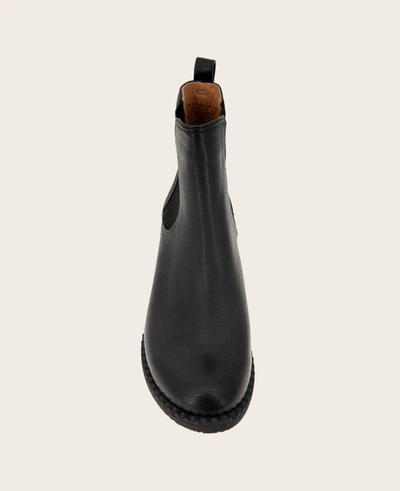 Gentle Souls Best Leather Elastic Bootie In Black
