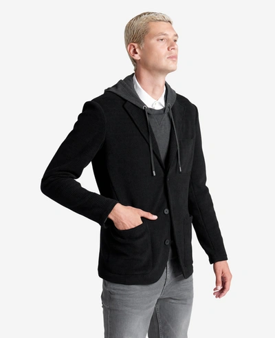 Shop Kenneth Cole Triple Patch Pocket Blazer In Black