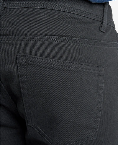 Kenneth Cole Slim-fit Stretch-twill 5-pocket Pant In Black