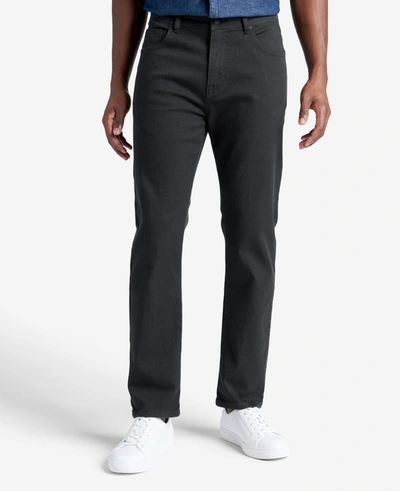 Kenneth Cole Slim-fit Stretch-twill 5-pocket Pant In Black