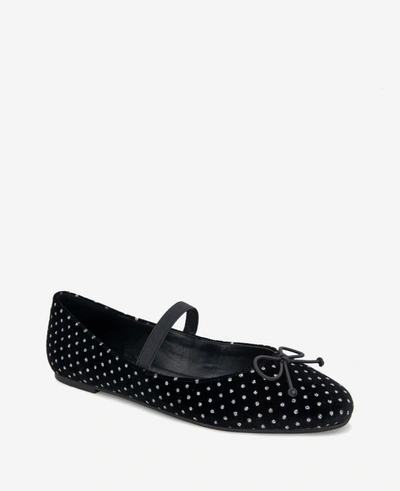 Kenneth Cole Myra Ballet Flat In Black,silver