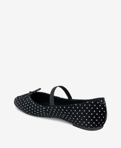 Kenneth Cole Myra Ballet Flat In Black,silver