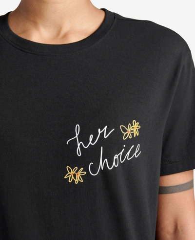 Shop Kenneth Cole Site Exclusive! Her Choice T-shirt In Black