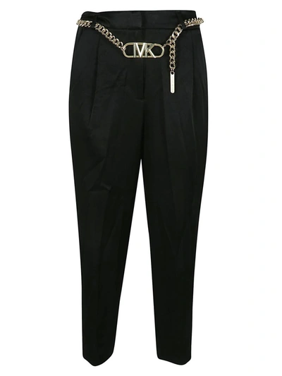 Shop Michael Kors Trousers In Black