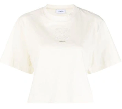 Shop Off-white T-shirts And Polos In Beige