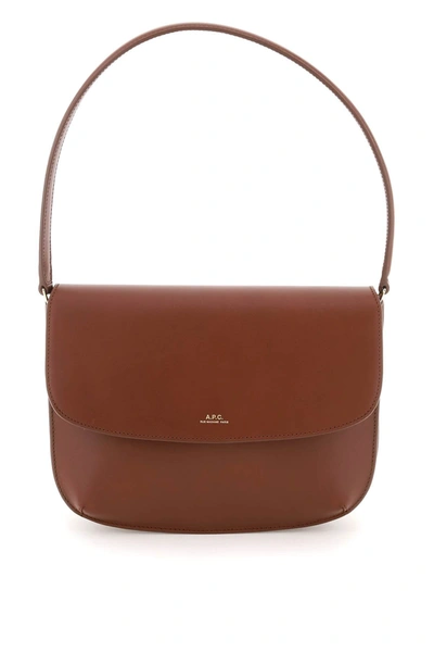 Shop Apc A.p.c. 'sarah' Shoulder Bag Women In Brown