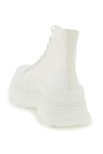 Shop Alexander Mcqueen 'tread Slick' Boots Men In White