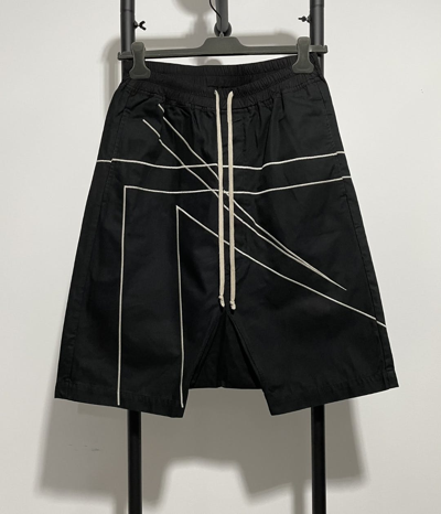 Pre-owned Rick Owens Line Shorts 3 In Black