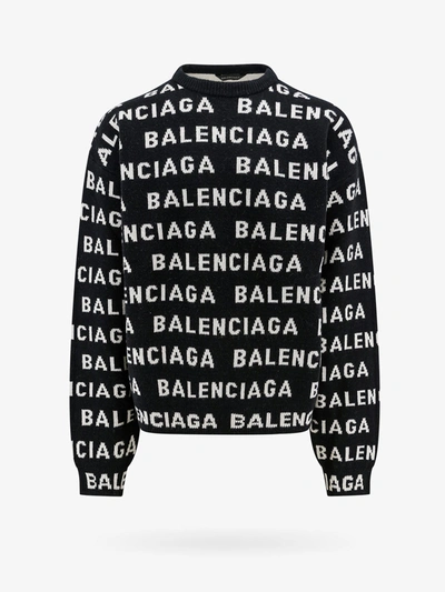 Shop Balenciaga Man Sweater Man Black Knitwear
