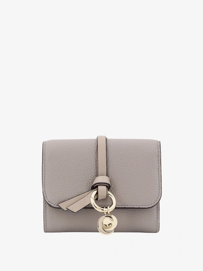 Shop Chloé Chloe' Woman Wallet Woman Grey Wallets In Gray