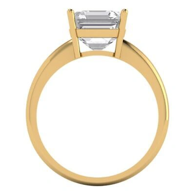 Pre-owned Pucci 2.50 Ct Asscher Cut Classic Simulated Engagement Promise Ring 14k Yellow Gold